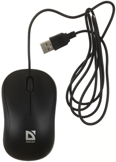 Мышь компьютерная Defender Patch MS-759, USB, проводная, черная