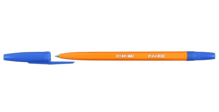 Ручка шариковая Range, корпус оранжевый, стержень синий