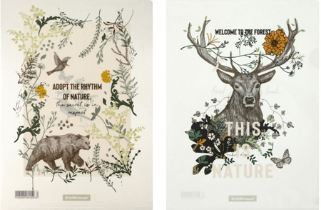 Набор папок-уголков пластиковых ErichKrause А4 , 4 шт., толщина пластика 0,16 мм, Natural Life, ассорти Набор папок-уголков пластиковых ErichKrause А4 , 4 шт., толщина пластика 0,16 мм, Natural Life, ассорти