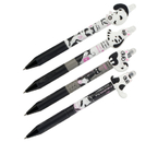 Ручка гелевая автоматическая Meshu «Пиши-Стирай» с топпером, Funny Cats, корпус ассорти, стержень синий