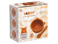 Набор для кормления силиконовый «Мишка» Набор для кормления силиконовый «Мишка»