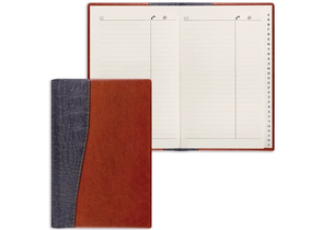 Книга телефонная Brauberg Cayman, 130×200 мм, 96 л., линия, коричневая с черным
