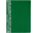 Папка пластиковая на 30 файлов «Бюрократ», толщина пластика 0,65 мм, зеленая