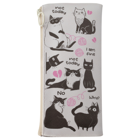 Пенал мягкий Meshu, 200*100 мм, Cats