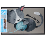 Коврик для дома придверный «Доляна», 39×59 см, «Котенок»