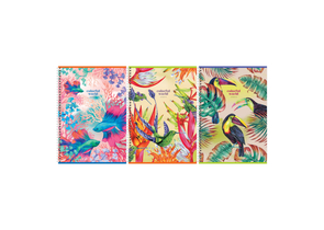 Тетрадь общая А4, 80 л. на гребне BG Colorful World, 205×295 мм, клетка, ассорти