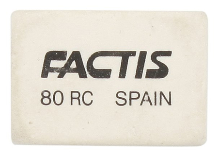 Ластик Factis 80 RC, 23*20*6 мм, белый