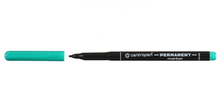 Маркер перманентный Centropen 2536, зеленый Маркер перманентный Centropen 2536, зеленый