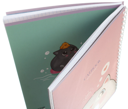 Тетрадь общая А5, 80 л. на гребне Meshu Cat Book, 165*205 мм, клетка Тетрадь общая А5, 80 л. на гребне Meshu Cat Book, 165*205 мм, клетка