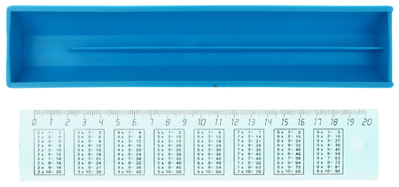 Пенал пластиковый «Юни», 220*46 мм, ассорти (цена за 1 шт.)