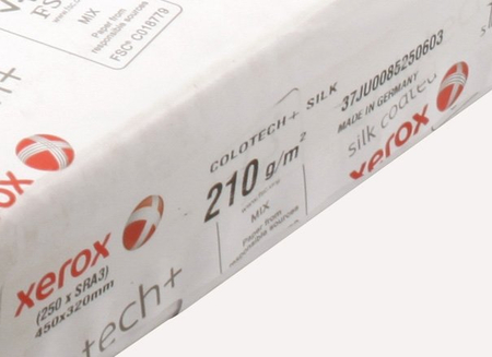 Бумага офисная Xerox Colotech+ Silk coated, SRА3 (450*320 мм), 210 г/м2, 250 л.