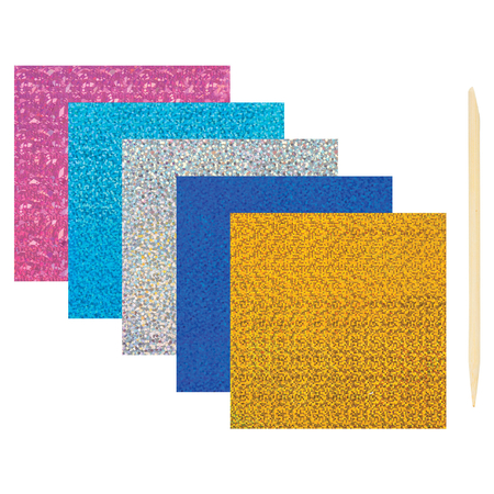 Набор для творчества «Юнландия. Аппликация из фольги», 20*15 см, самоклеящаяся основа, 3+