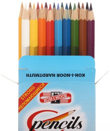 Карандаши цветные «Птицы», 18 цветов, длина 175 мм