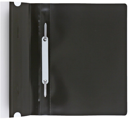 Папка-скоросшиватель пластиковая А5 Economix, 188*220 мм, толщина пластика 0,16 мм, черная