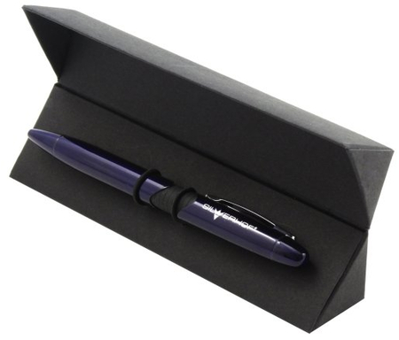 Ручка подарочная шариковая Silwerhof Strict, корпус синий