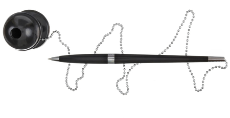 Ручка шариковая на подставке Economix, корпус черный, стержень синий