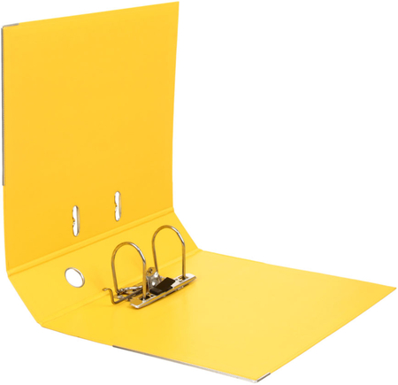Папка-регистратор Attache Standart с двусторонним ПВХ-покрытием, корешок 70 мм, желтый