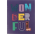 Тетрадь общая А5, 48 л. на скобе Wonderful, 165*200 мм, клетка, «Дизайн-2»