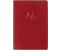 Книжка записная Format (А6+), 115*165 мм, 80 л., точки/клетка, «№4», бордовый