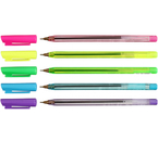 Ручка шариковая одноразовая «Стамм 800», корпус неон, ассорти, стержень синий