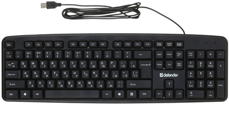 Клавиатура Defender Next HB-440, USB, проводная, черная