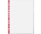 Файл А4 перфорированный Berlingo (цветной корешок), 30 мкм, гладкий, глянцевый, красный корешок, 219*300 мм (до 90 л.)