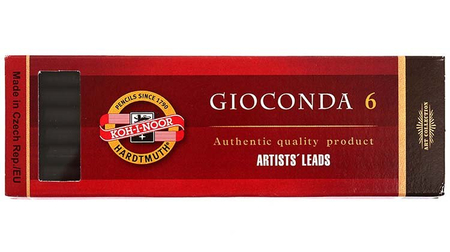 Карандаши угольные Gioconda , 6 шт., твердость Т Карандаши угольные Gioconda , 6 шт., твердость Т