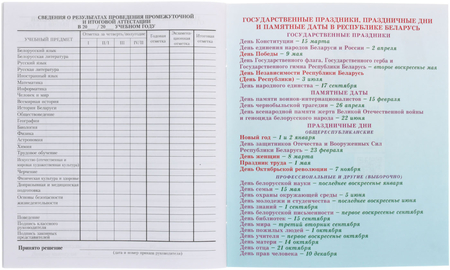 Дневник школьный «Брестская Типография» (утвержден МинОбразования РБ), 44 л., для 5-11 классов (на русском языке), «вид 1 - для мальчика»