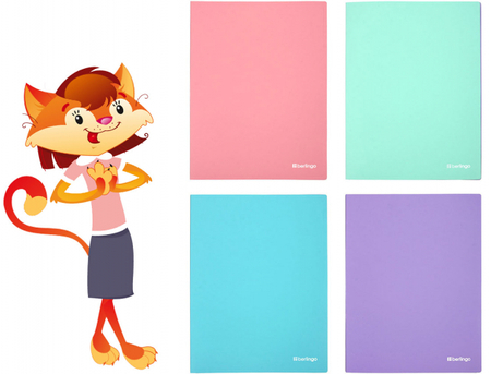 Папка-скоросшиватель пластиковая с пружиной Berlingo Haze, толщина пластика 0,6 мм, ассорти