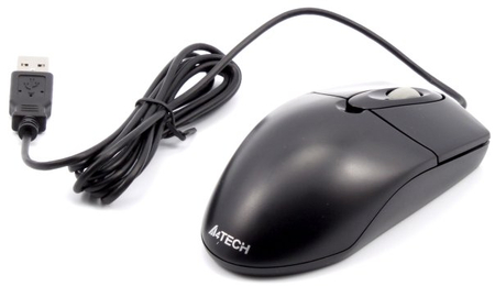 Мышь компьютерная A4 Tech OP-720 , USB, проводная, черная