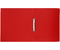 Папка пластиковая на 2-х кольцах OfficeSpace, толщина пластика 0,5 мм, красная