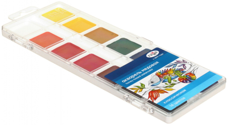 Акварель медовая «Классическая», 14 цветов, в пластиковой коробке, без кисти