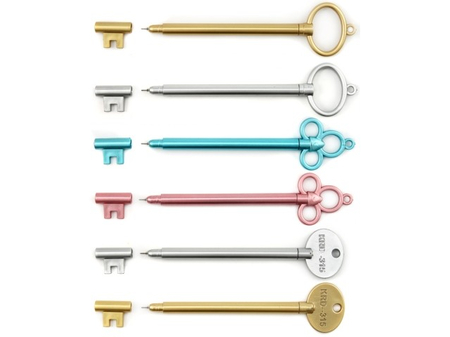 Ручка гелевая сувенирная «Ключ», корпус ассорти, стержень синий