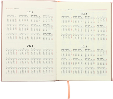 Ежедневник недатированный Lorex Flawless, 145*205 мм, 192 л., розовый