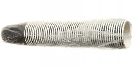 Стаканы одноразовые бумажные «Комус», 300 мл, 50 шт., черные