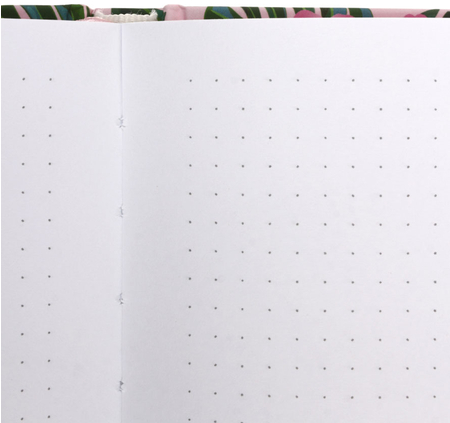 Книжка записная Bullet Journal, 145*195 мм, 80 л., точки, «Фламинго»