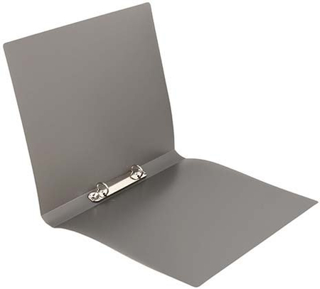 Папка пластиковая на 2-х кольцах Basic , толщина пластика 0,35 мм, серая Папка пластиковая на 2-х кольцах Basic , толщина пластика 0,35 мм, серая