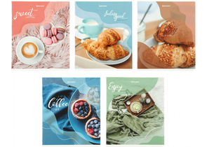 Тетрадь общая А5, 48 л. на скобе Brauberg Sweets, 162×202 мм, клетка, ассорти