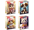 Пазл картонный Hatber, 54 элемента, «Милые мордашки», ассорти