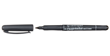 Маркер перманетный OHP Centropen 2637 M, черный Маркер перманетный OHP Centropen 2637 M, черный
