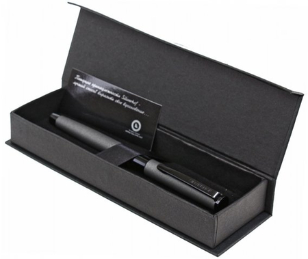 Ручка-роллер подарочная Silwerhof Neo, корпус темно-серый 