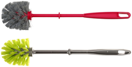 Набор для туалета «Вот!», серый, цвет ручки - ассорти Набор для туалета «Вот!», серый, цвет ручки - ассорти