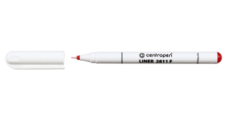 Лайнер Centropen 2811, толщина линии 0,3 мм, красный Лайнер Centropen 2811, толщина линии 0,3 мм, красный