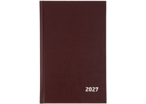 Ежедневник датированный на 2027 год BG (бумвинил), 135×205 мм, 168 л., бордовый