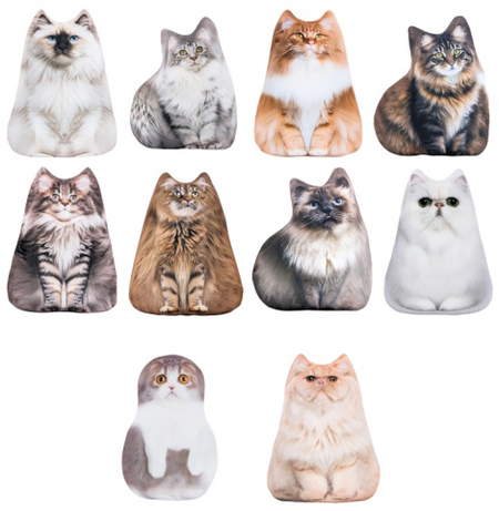 Игрушка-антистресс мягкая «Кошки», высота 30 см, ассорти Игрушка-антистресс мягкая «Кошки», высота 30 см, ассорти