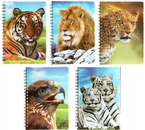 Блокнот на гребне А4 «Дикий животный мир», 180×260 мм, 94 л., клетка, ассорти