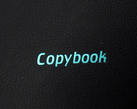 Книжка записная А4, 80 л. «Тетрадь Copybook», 220*265 мм, клетка, черная/бирюзовая