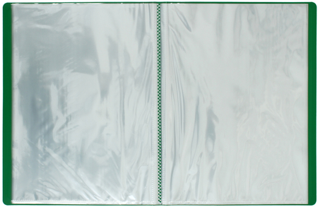 Папка пластиковая на 30 файлов «Бюрократ», толщина пластика 0,65 мм, зеленая