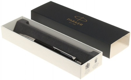 Ручка подарочная шариковая Parker Vector Standard, корпус серебристо-черный Ручка подарочная шариковая Parker Vector Standard, корпус серебристо-черный