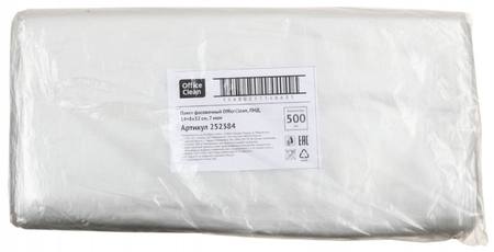 Пакеты фасовочные Office Clean, 14+8*32 см, 7 мкм., 500 шт. Пакеты фасовочные Office Clean, 14+8*32 см, 7 мкм., 500 шт.